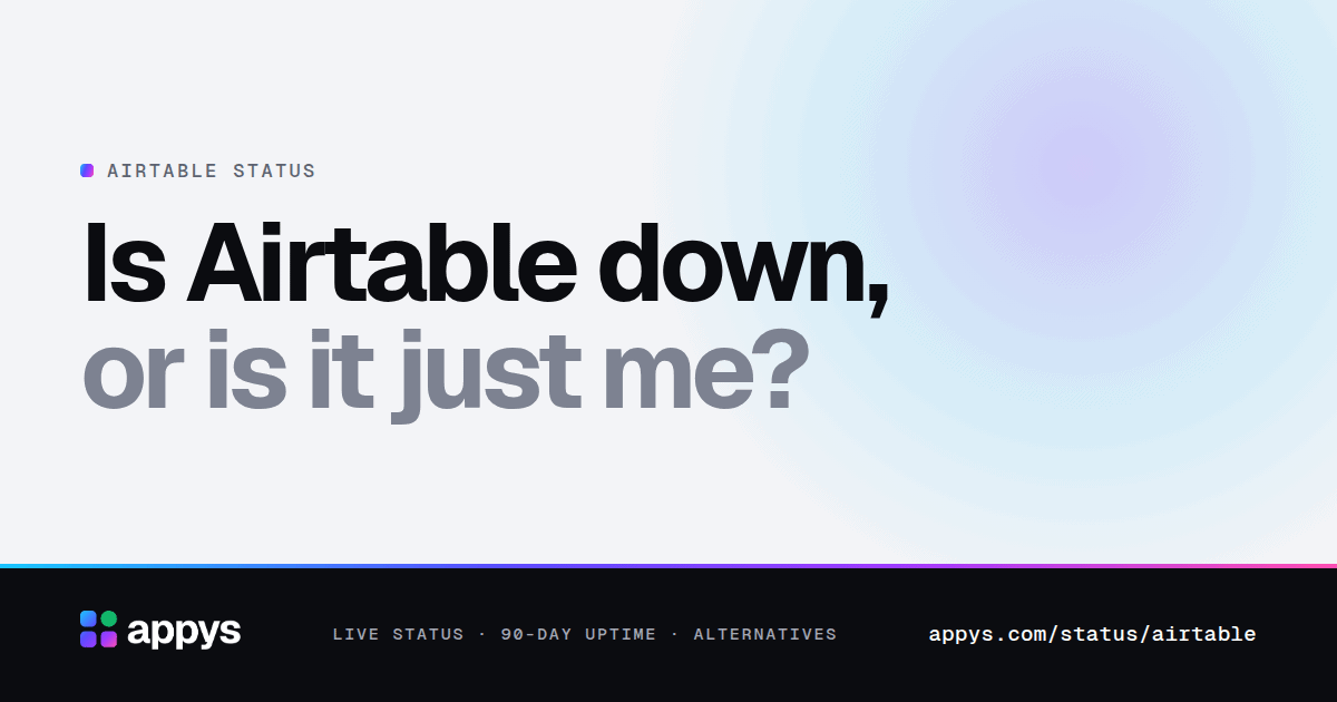 Is Airtable down, or is it just me?