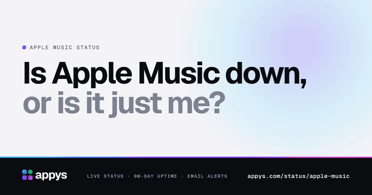 Is Apple Music down, or is it just me?