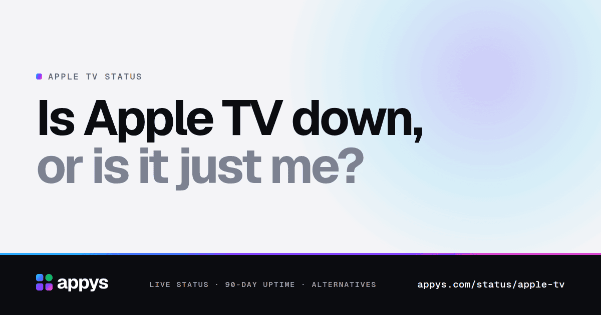 Is Apple TV down, or is it just me?