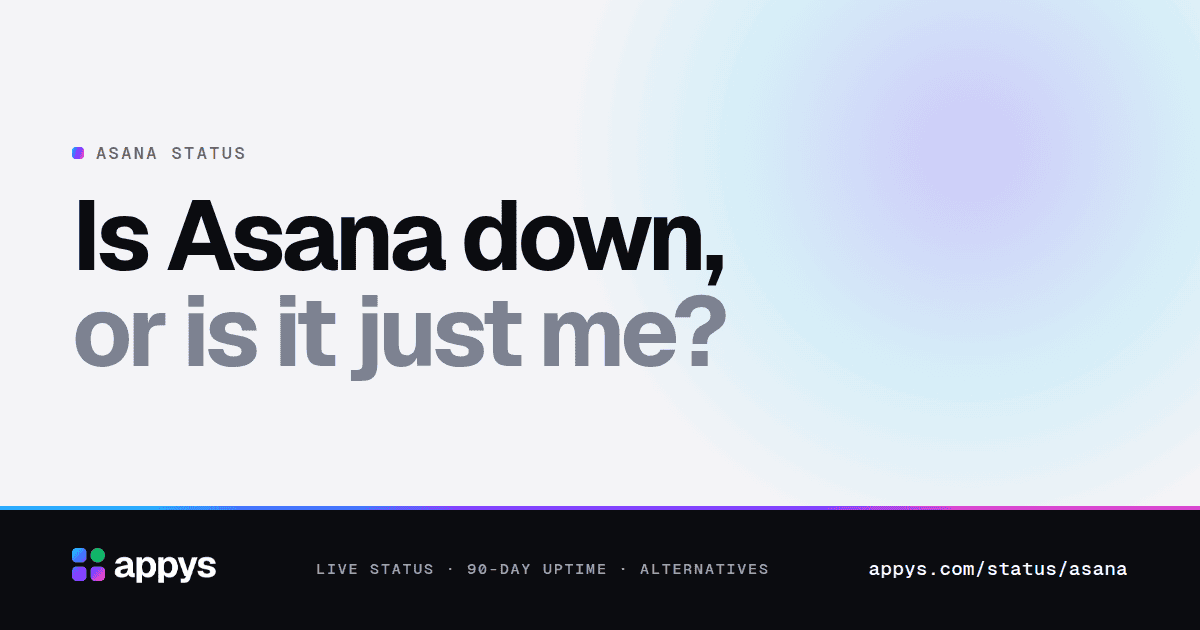 Is Asana down, or is it just me?