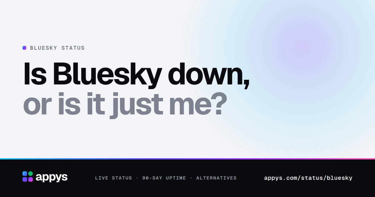 Is Bluesky down, or is it just me?