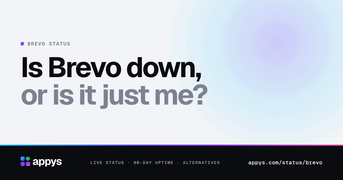 Is Brevo down, or is it just me?