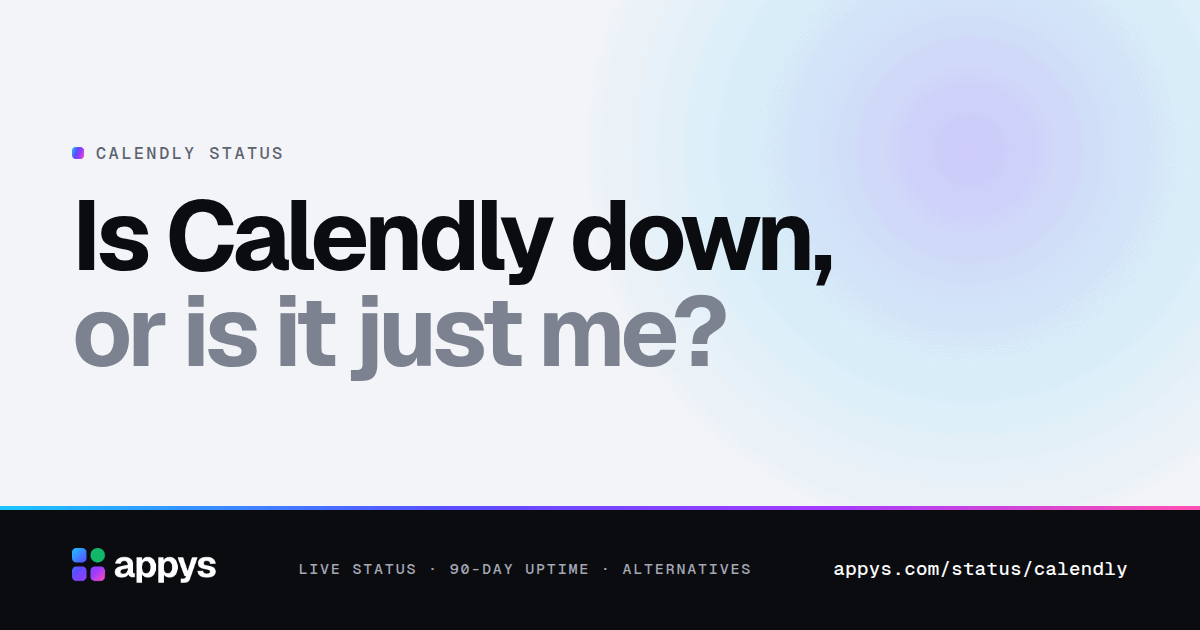 Is Calendly down, or is it just me?