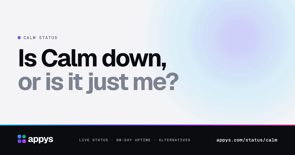 Is Calm down, or is it just me?