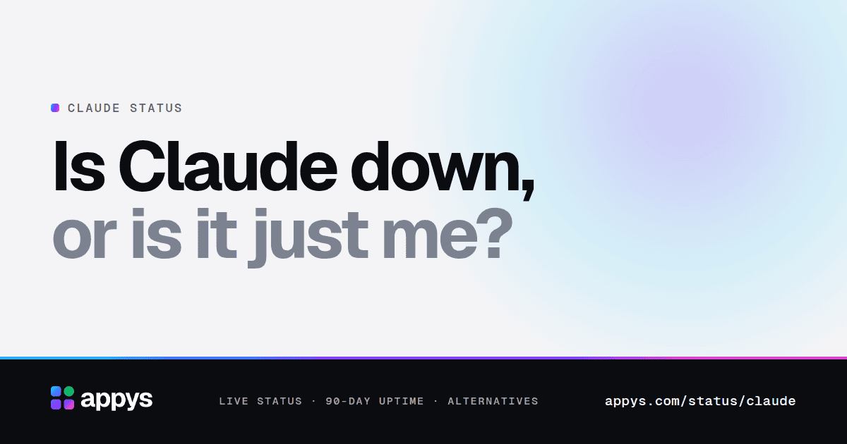 Is Claude down, or is it just me?