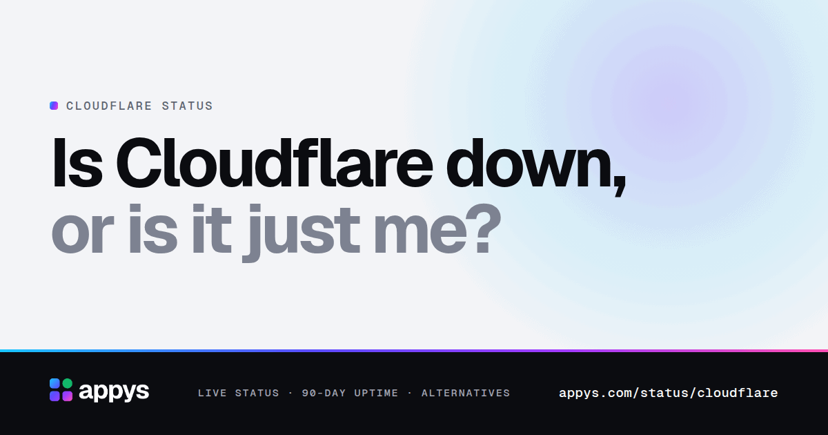 Is Cloudflare down, or is it just me?