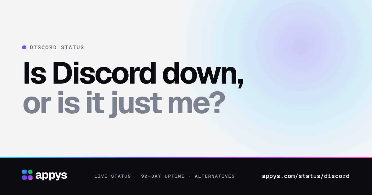Is Discord down, or is it just me?