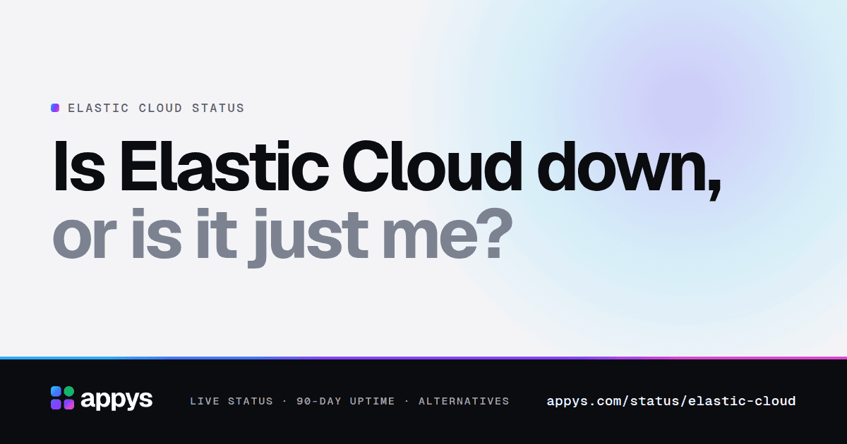 Is Elastic Cloud down, or is it just me?