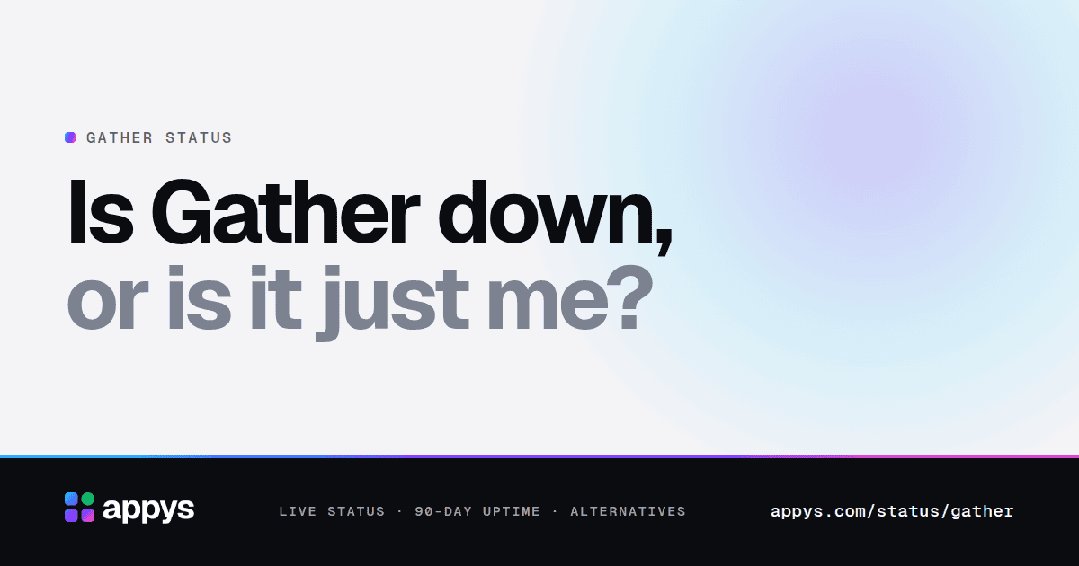 Is Gather down, or is it just me?