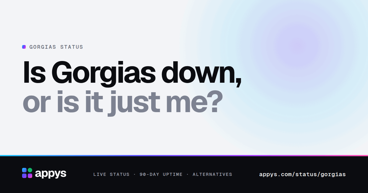 Is Gorgias down, or is it just me?