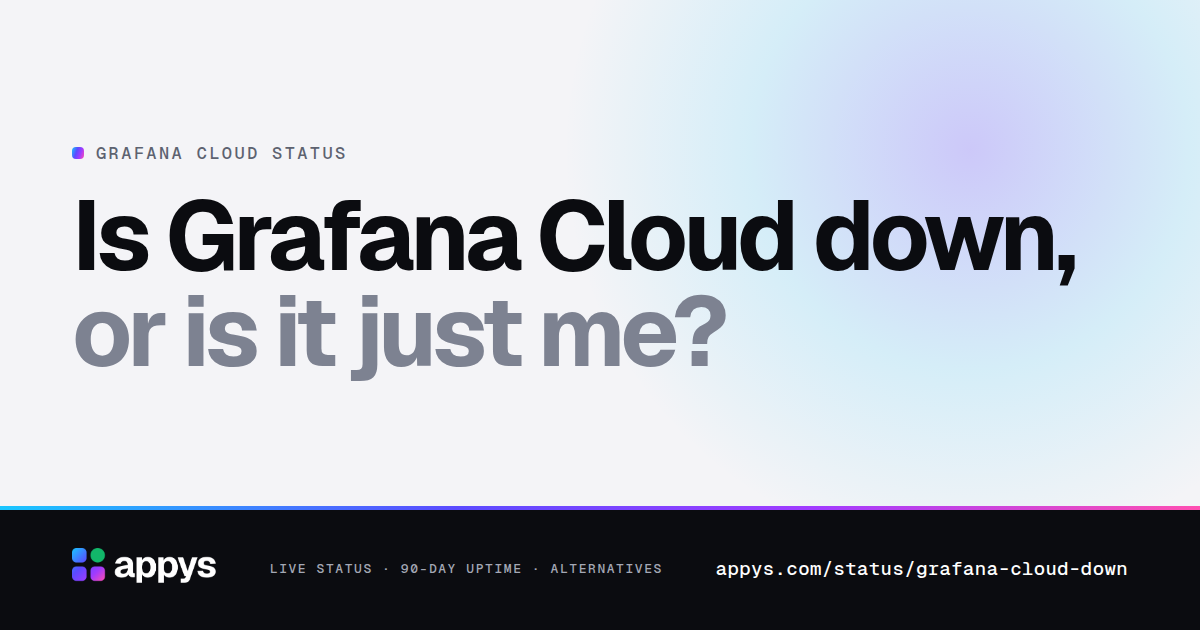 Is Grafana Cloud down, or is it just me?