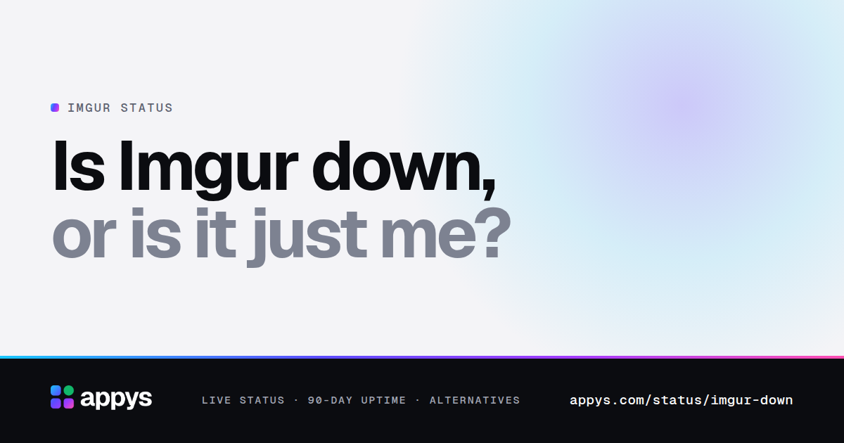 Is Imgur down, or is it just me?