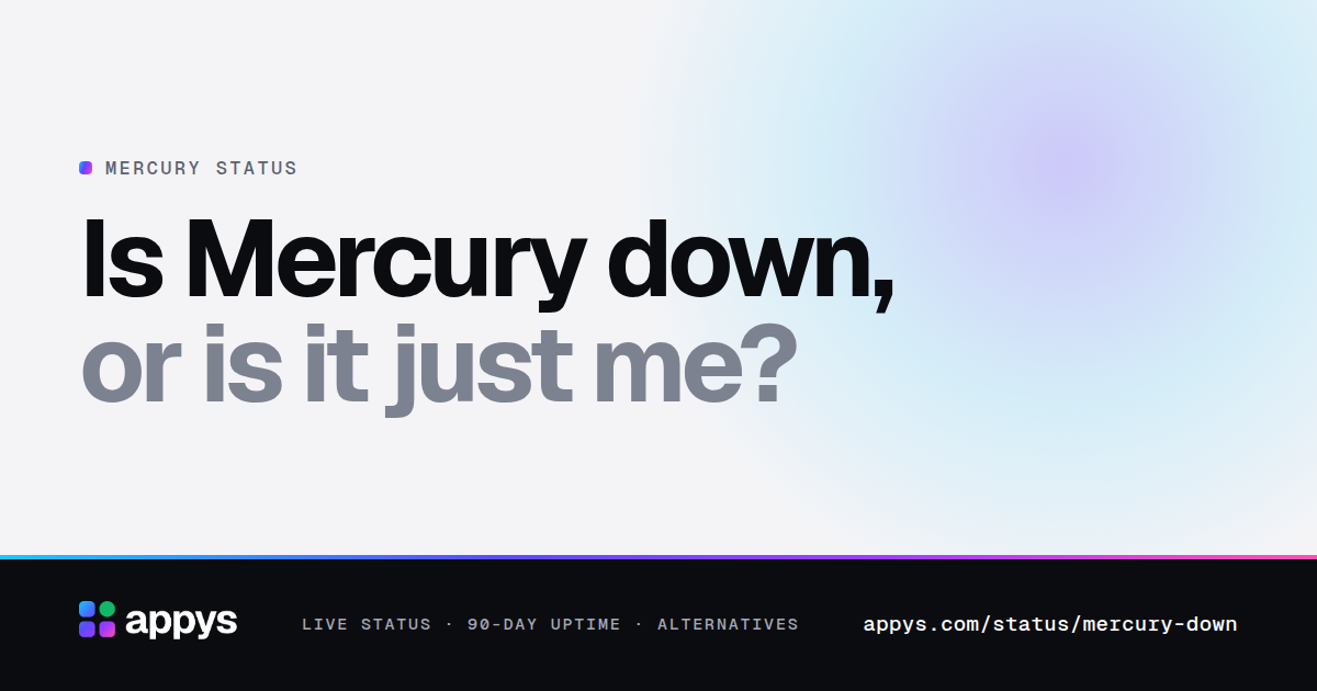 Is Mercury down, or is it just me?