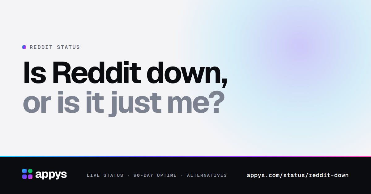 Is Reddit down, or is it just me?