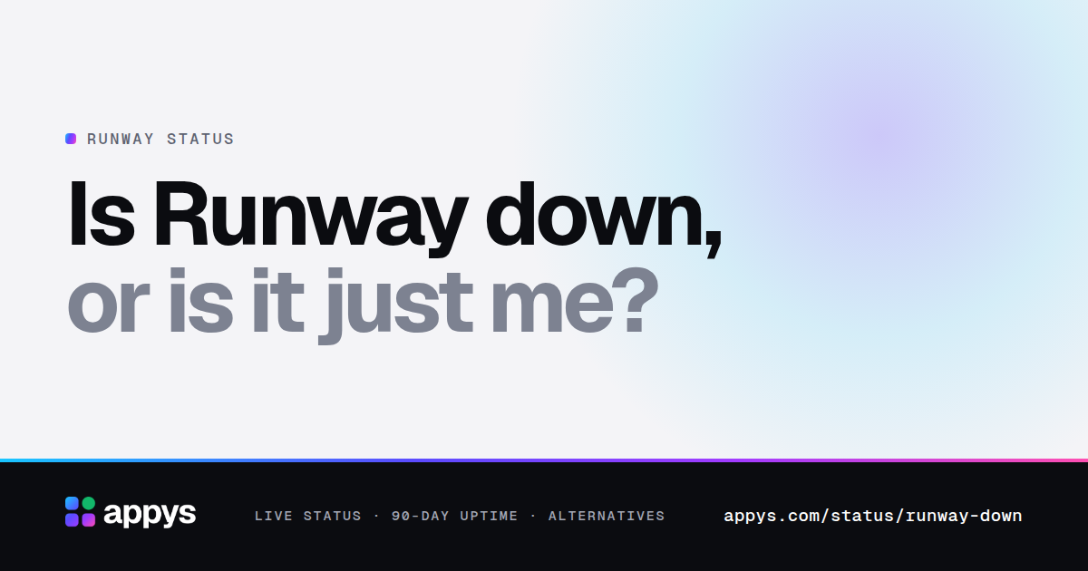 Is Runway down, or is it just me?