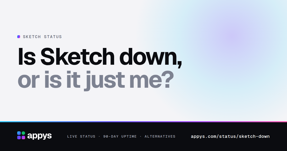 Is Sketch down, or is it just me?