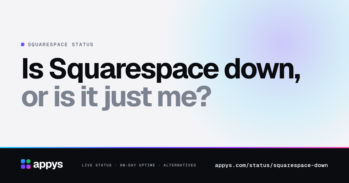 Is Squarespace down, or is it just me?