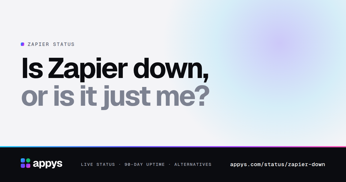 Is Zapier down, or is it just me?